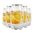 OKF牌柠檬味气泡水韩国水果味碳酸汽水350ml*24/箱