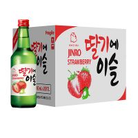 真露草莓味利口酒韩国烧酒配制酒360ml*20/箱 