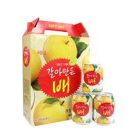 海太梨汁韩国进口饮料果肉果粒果汁饮品238ml*12/盒 