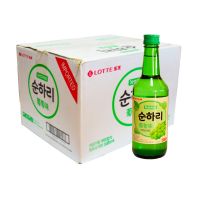 初饮初乐葡萄味配制酒韩国进口果味烧酒360ml*20/箱 