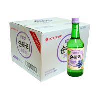 初饮初乐蓝莓味配制酒韩国进口果味烧酒360ml*20/箱 