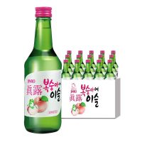 【箱】真露桃子味利口酒烧酒360ml*20/箱 